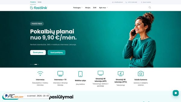 fastlink.lt screenshot