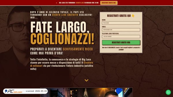 fatelargocoglionazzi.com screenshot
