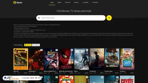fboxtv.bz screenshot