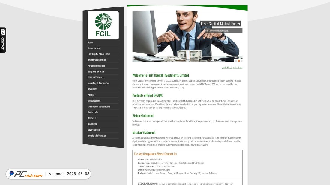 Captura de pantalla de fcil.com.pk