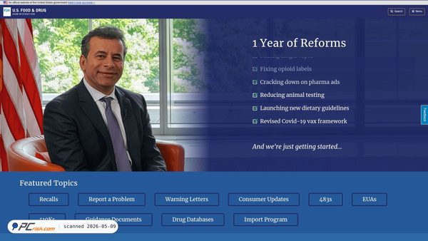 fda.gov screenshot