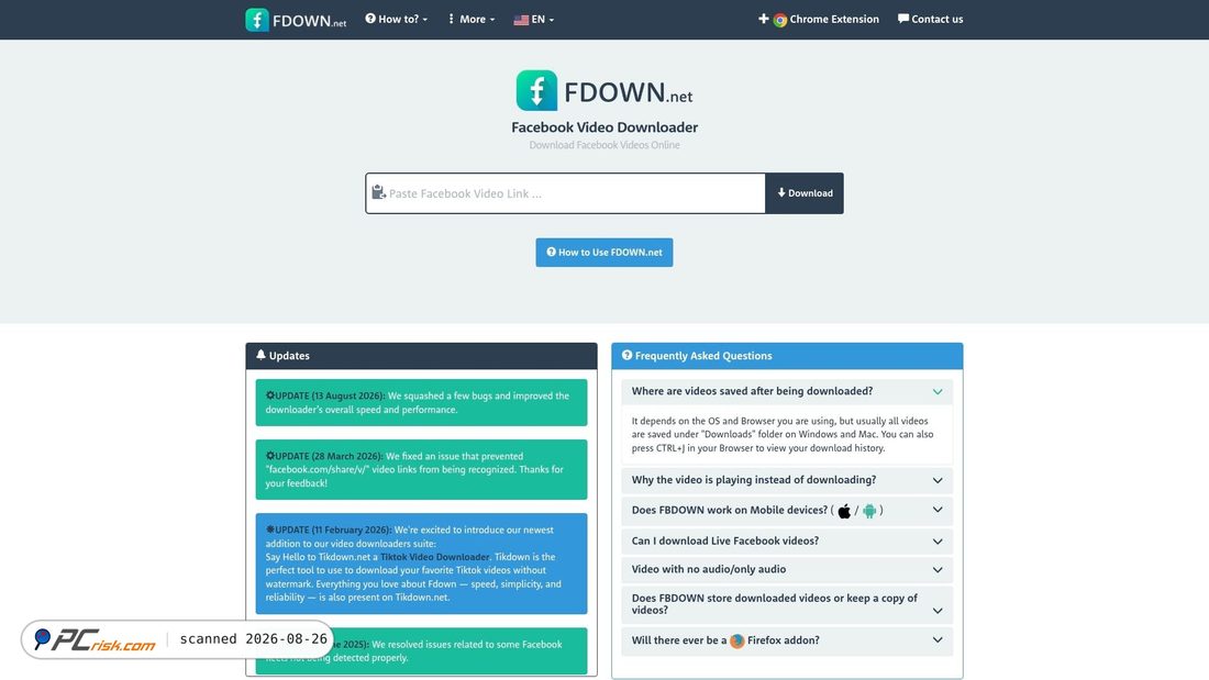 Captura de pantalla de fdown.net
