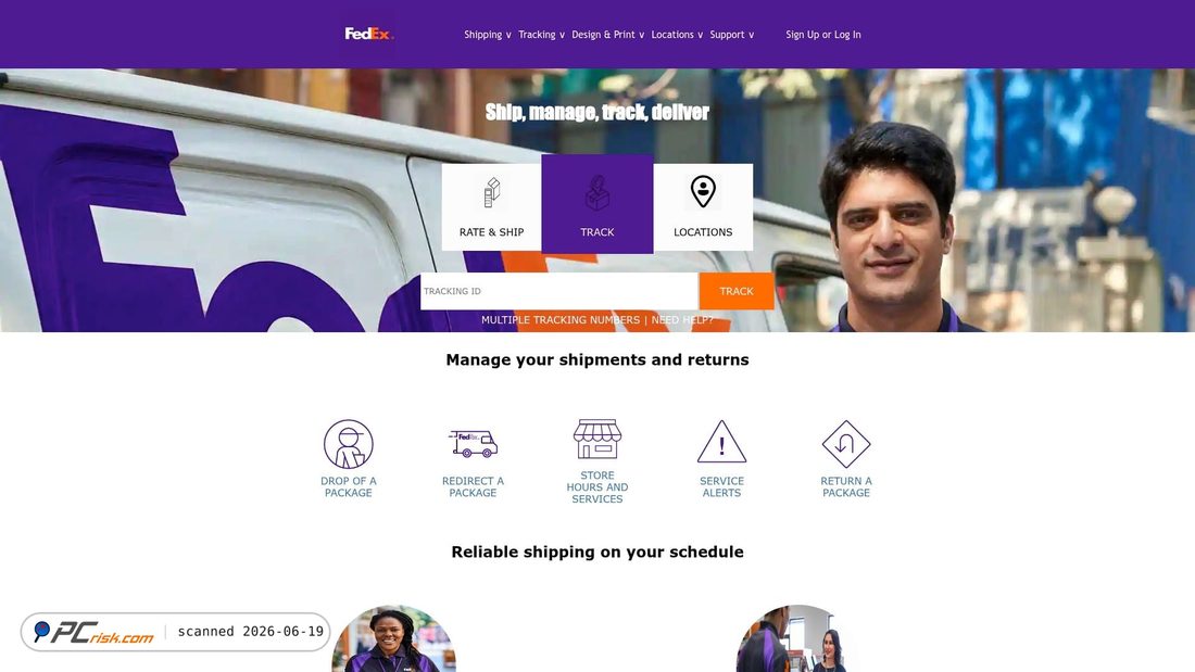 Screenshot of fed-ex.vercel.app