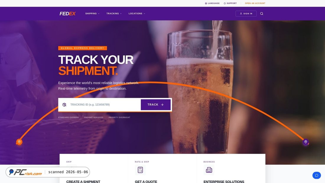 Screenshot of fedex-express.org