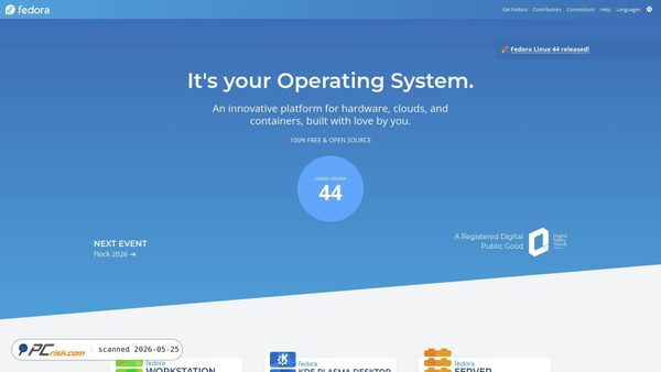 fedoraproject.org screenshot