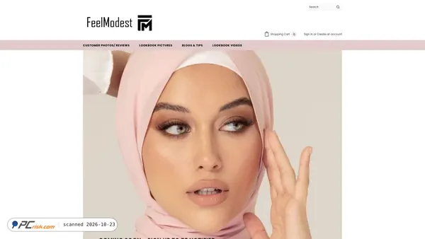 Screenshot di feelmodest.com