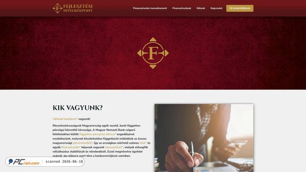 fejlesztesihitelkozpont.hu screenshot