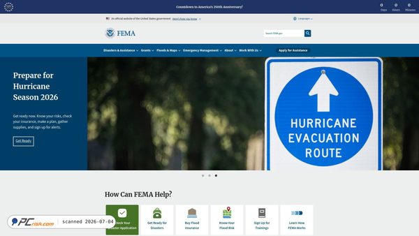 fema.gov screenshot