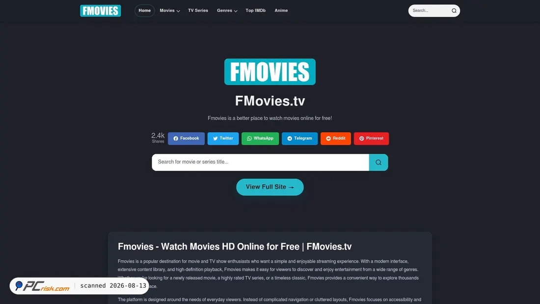 Screenshot of ffmovies.tv