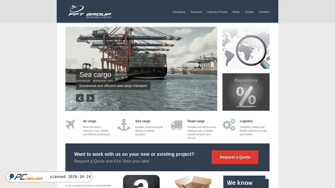 Screenshot of fftgroup.net