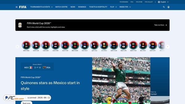 fifa.com screenshot