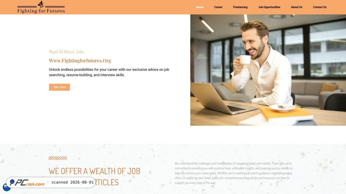 Screenshot of fightingforfutures.org