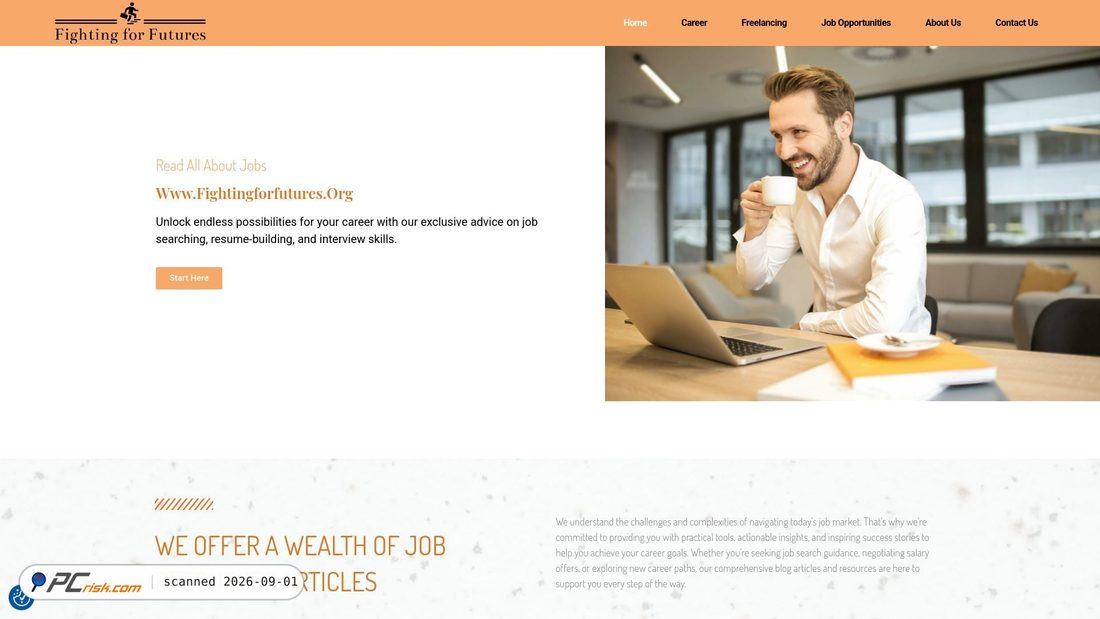 Screenshot von fightingforfutures.org