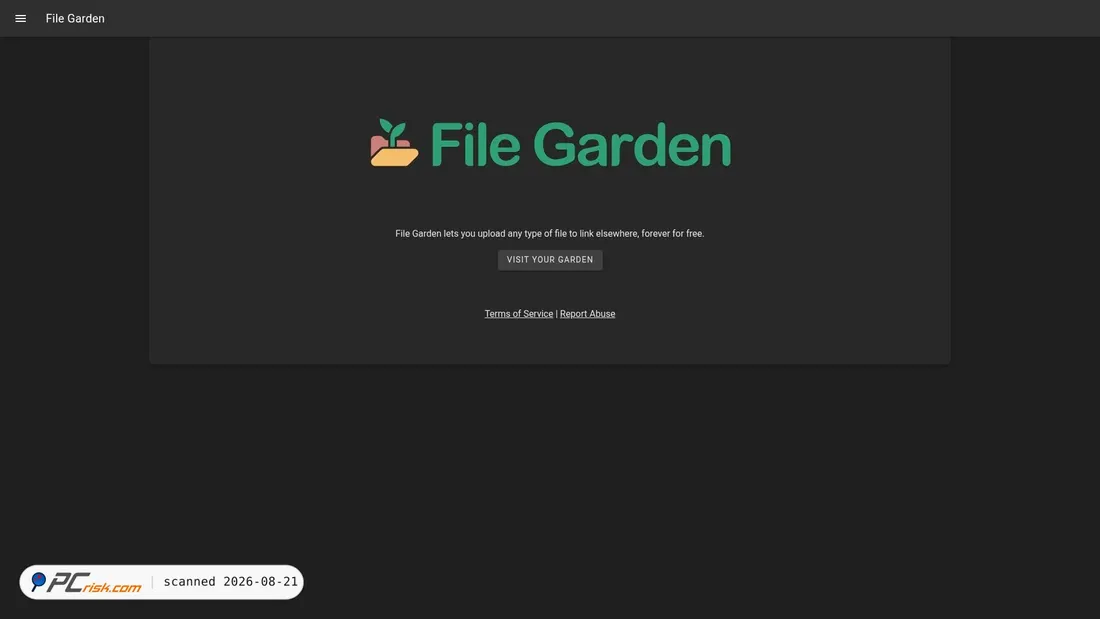 Screenshot of file.garden