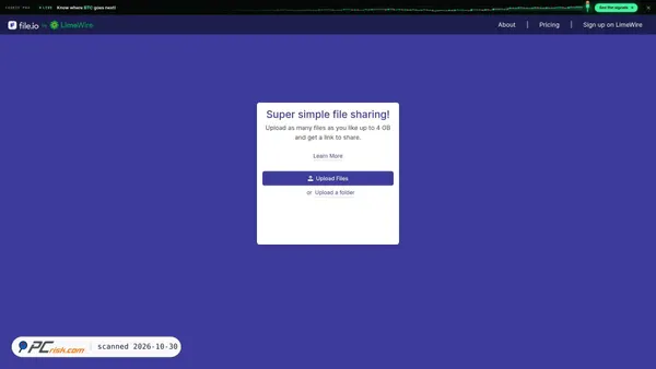 Captura de file.io