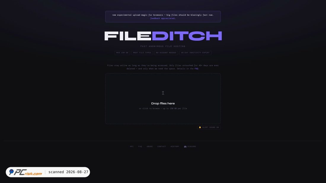 Capture d’écran de fileditchfiles.me