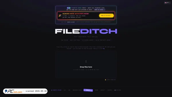 Zrzut ekranu fileditchfiles.st