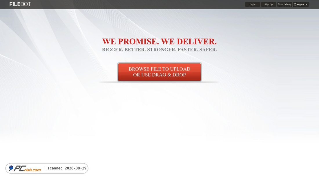 Screenshot von filedot.site