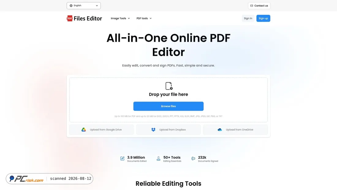 Screenshot of files-editor.com