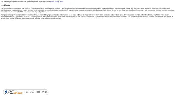 files.pythonhosted.org screenshot