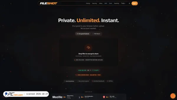 Zrzut ekranu fileshot.io