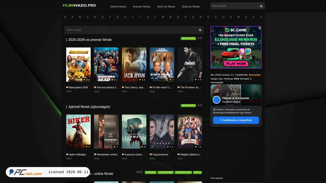 Screenshot of filminvazio.pro