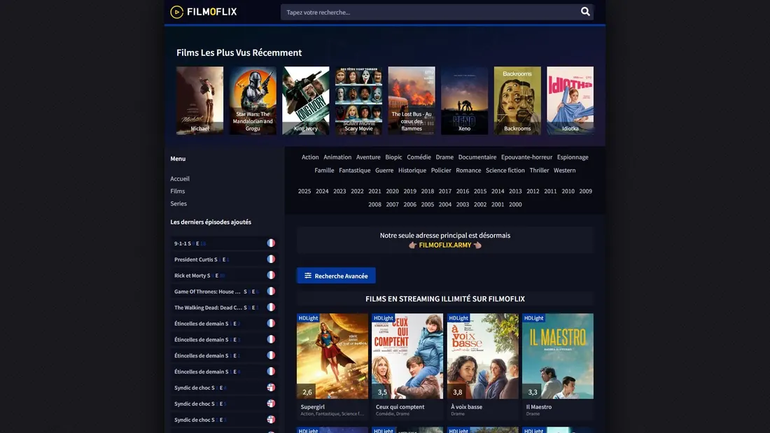 Screenshot di filmoflix.army