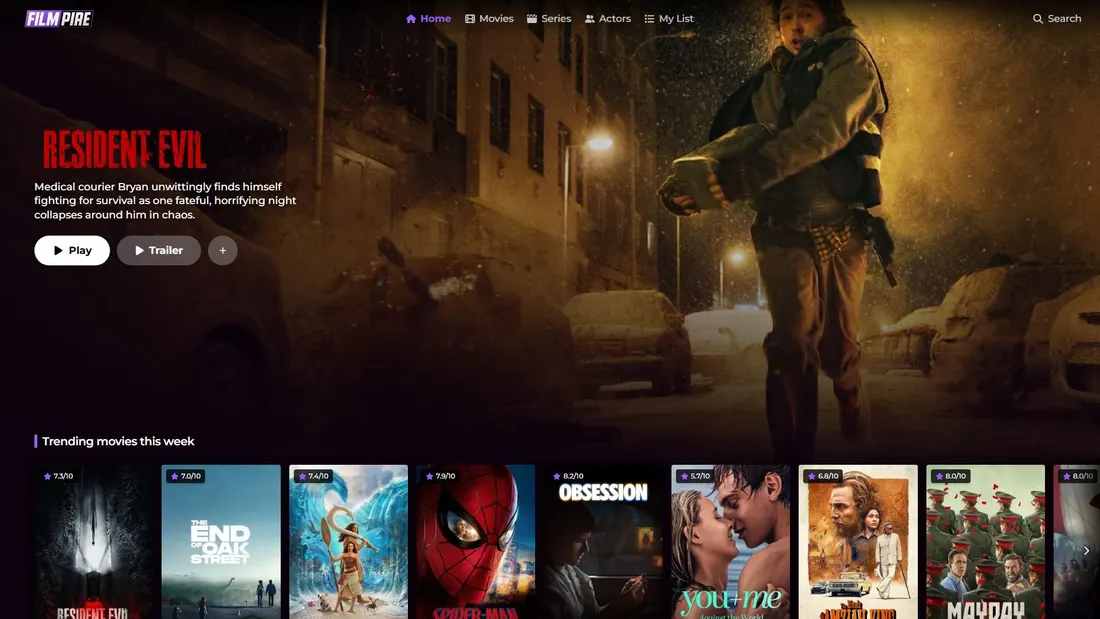 Captura de pantalla de filmpire.cc.