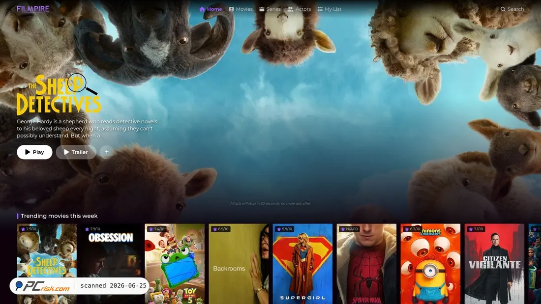 Screenshot of filmpire.sc