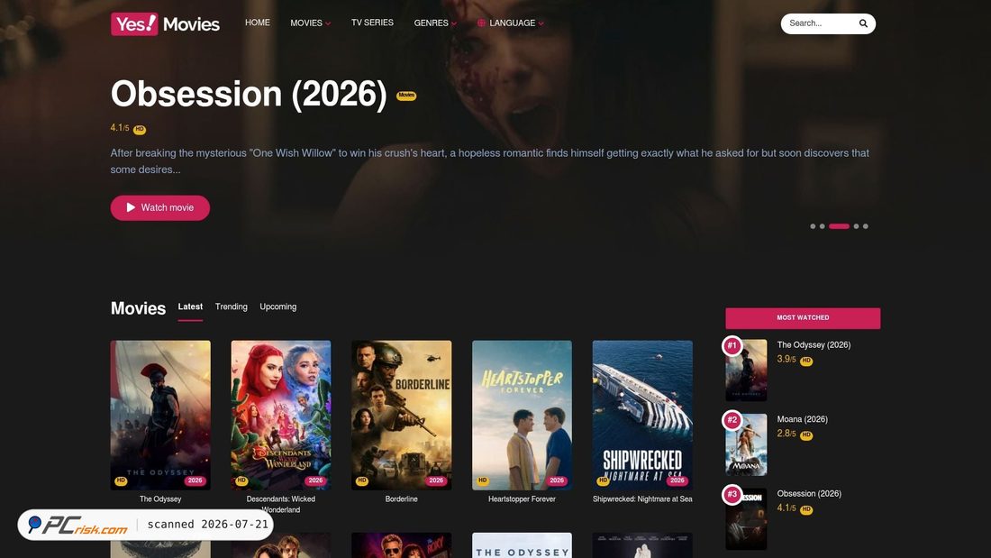 Screenshot of filmslook.com