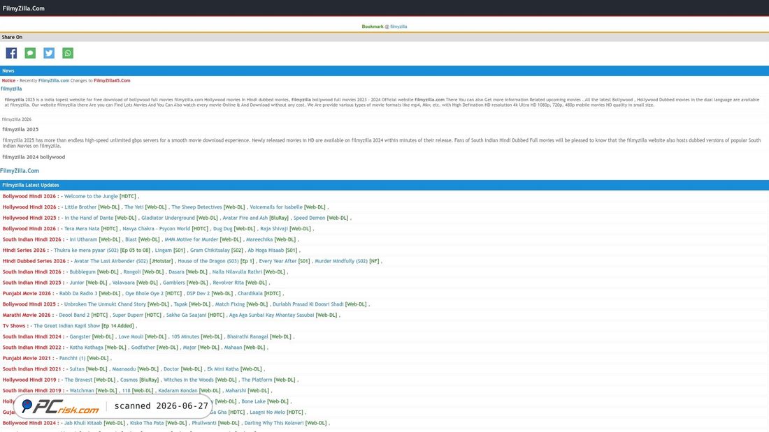 Screenshot of filmyzilla35.com