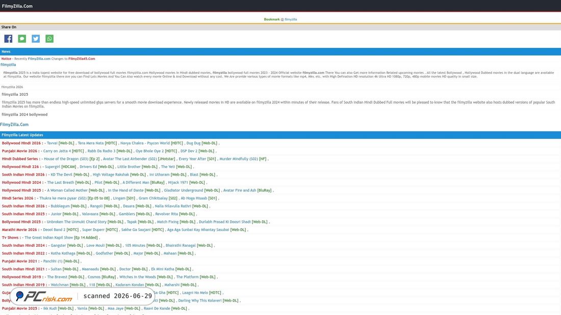 Screenshot di filmyzilla37.com