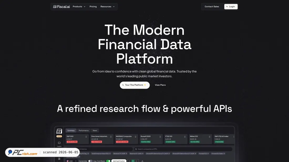 Screenshot of finchat.io