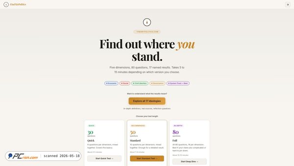 findmypolitics.com screenshot