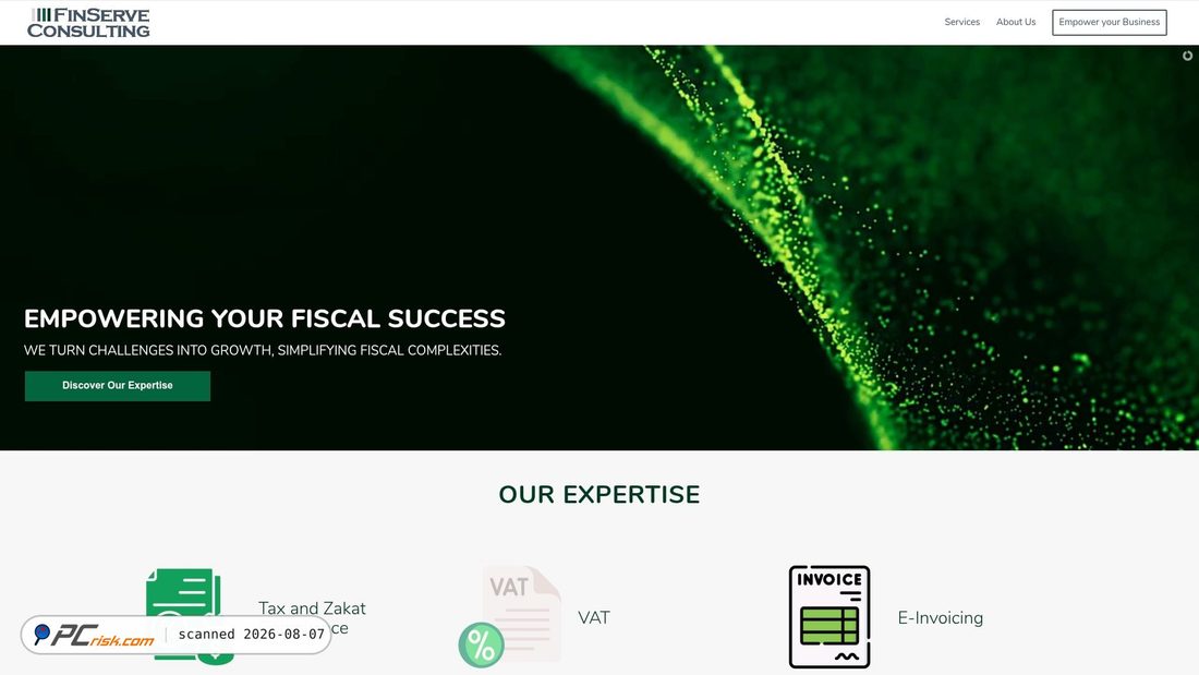 Screenshot of finserveconsulting.com