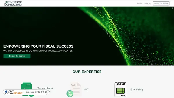 finserveconsulting.com screenshot