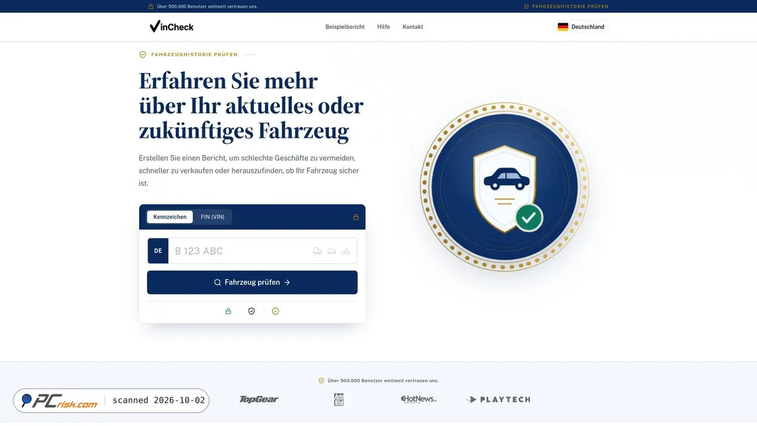 Screenshot von finzeug.de