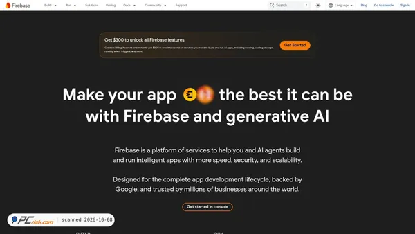 firebase.google.com screenshot