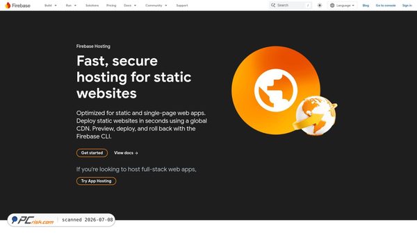firebaseapp.com screenshot