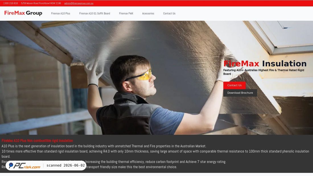 Screenshot of firemaxgroup.com.au