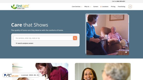firstlighthomecare.com screenshot