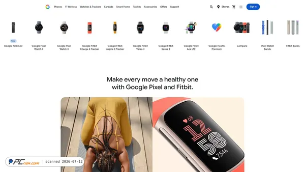 fitbit.com screenshot