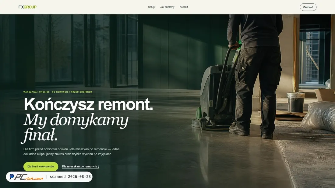 Screenshot of fixgroup.pl