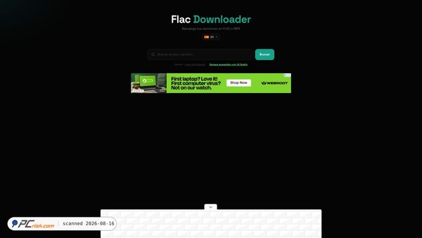flacdownloader.com screenshot