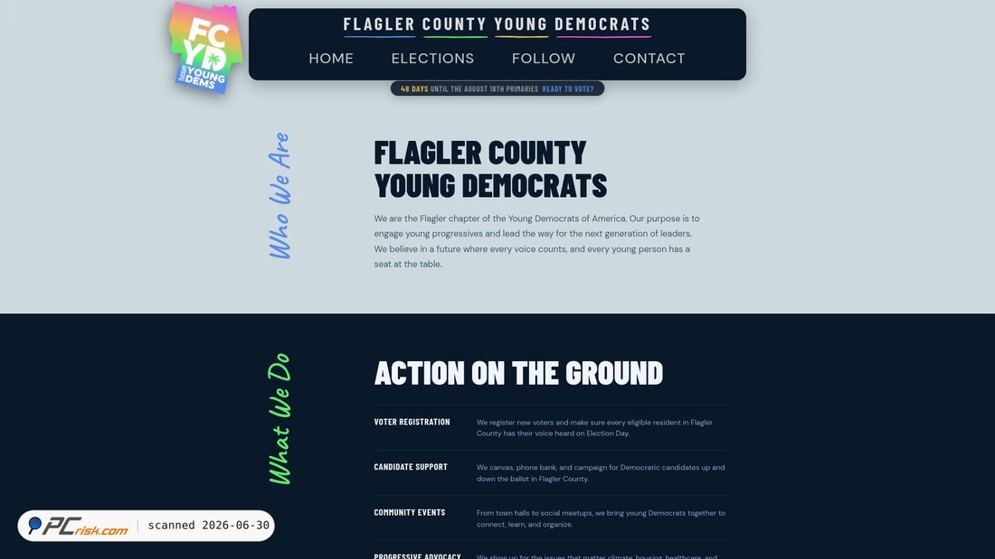 Screenshot of flagleryd.org