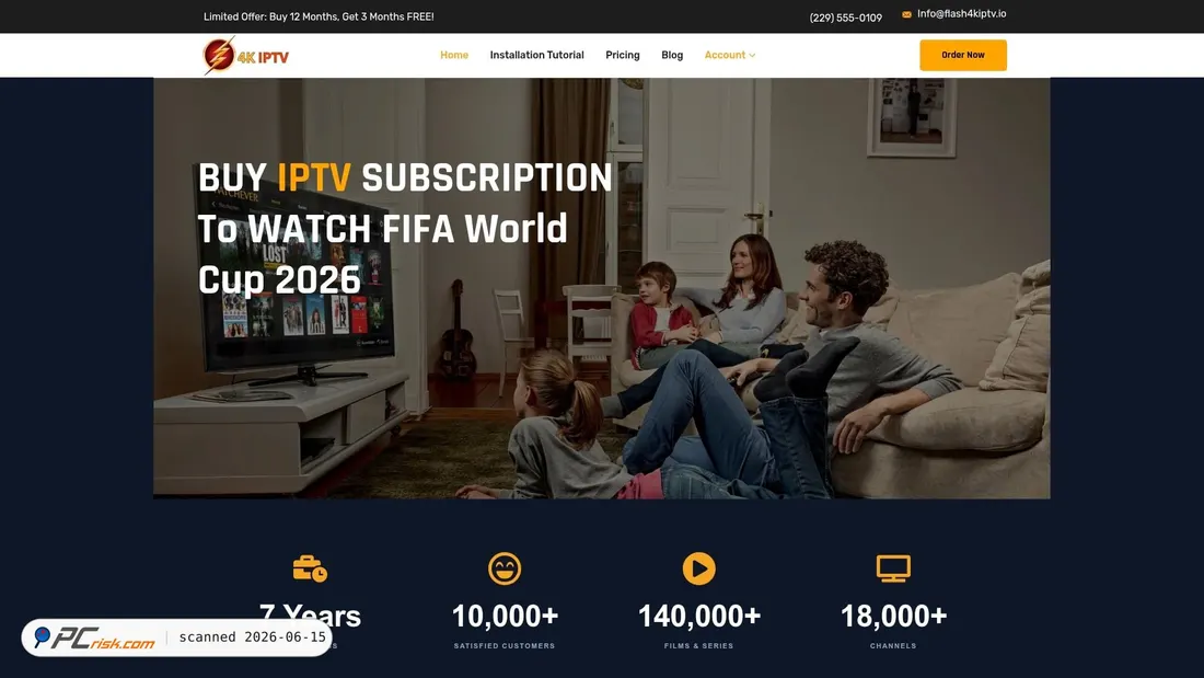 Screenshot of flash4kiptv.io