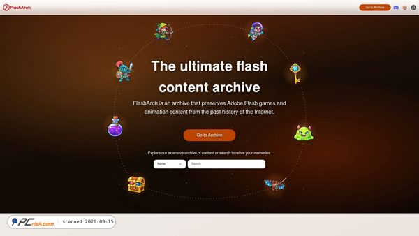 flasharch.com screenshot