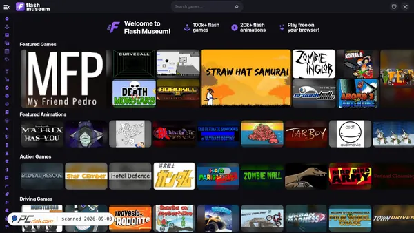 flashmuseum.net Screenshot