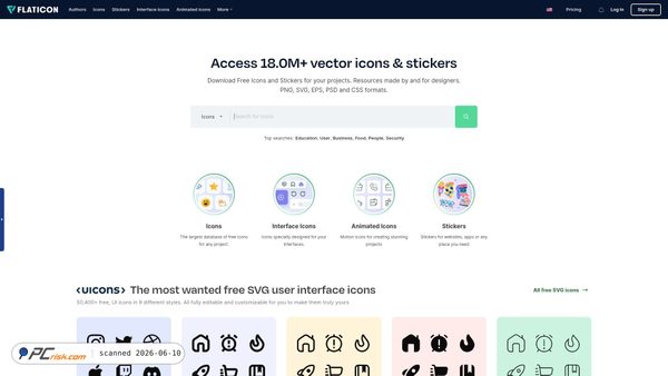 flaticon.com screenshot