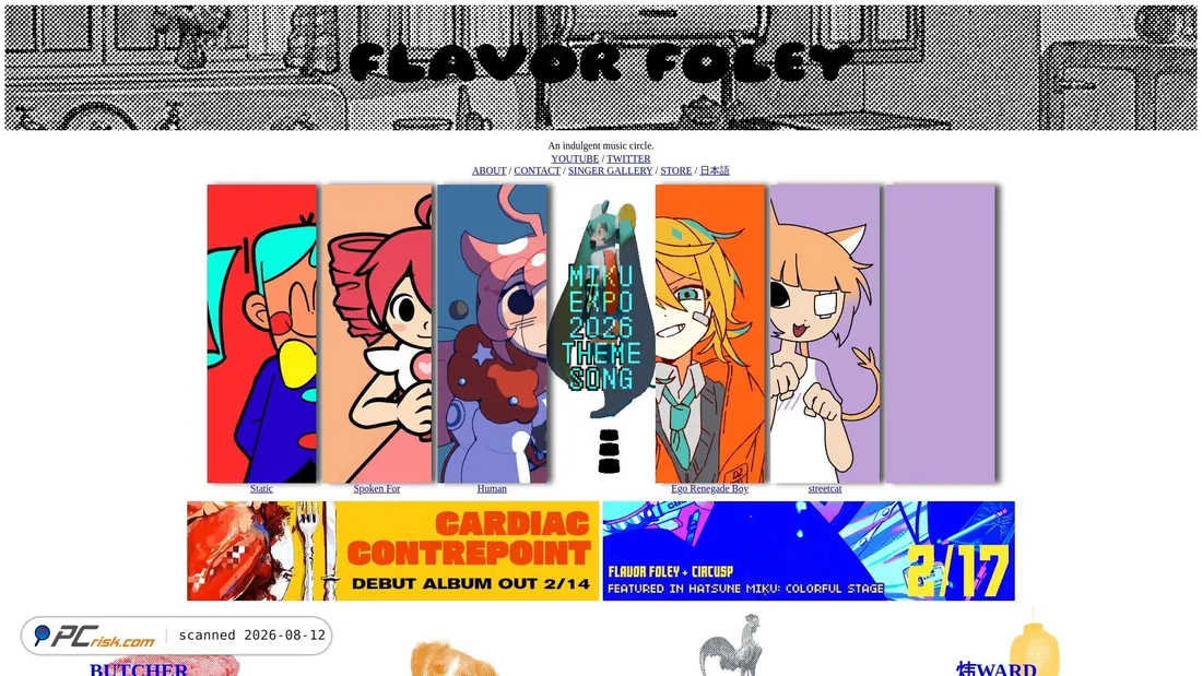 Screenshot of flavorfoley.com